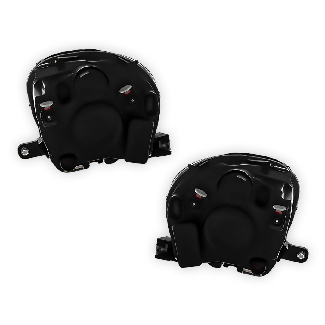 Abarth 500 312 Black Headlights 2008 - 2015 OEM-Style Aftermarket Left & Right