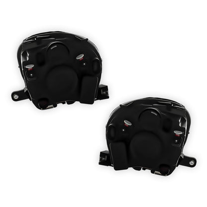 Abarth 500 312 Black Headlights 2008 - 2015 OEM-Style Aftermarket Left & Right