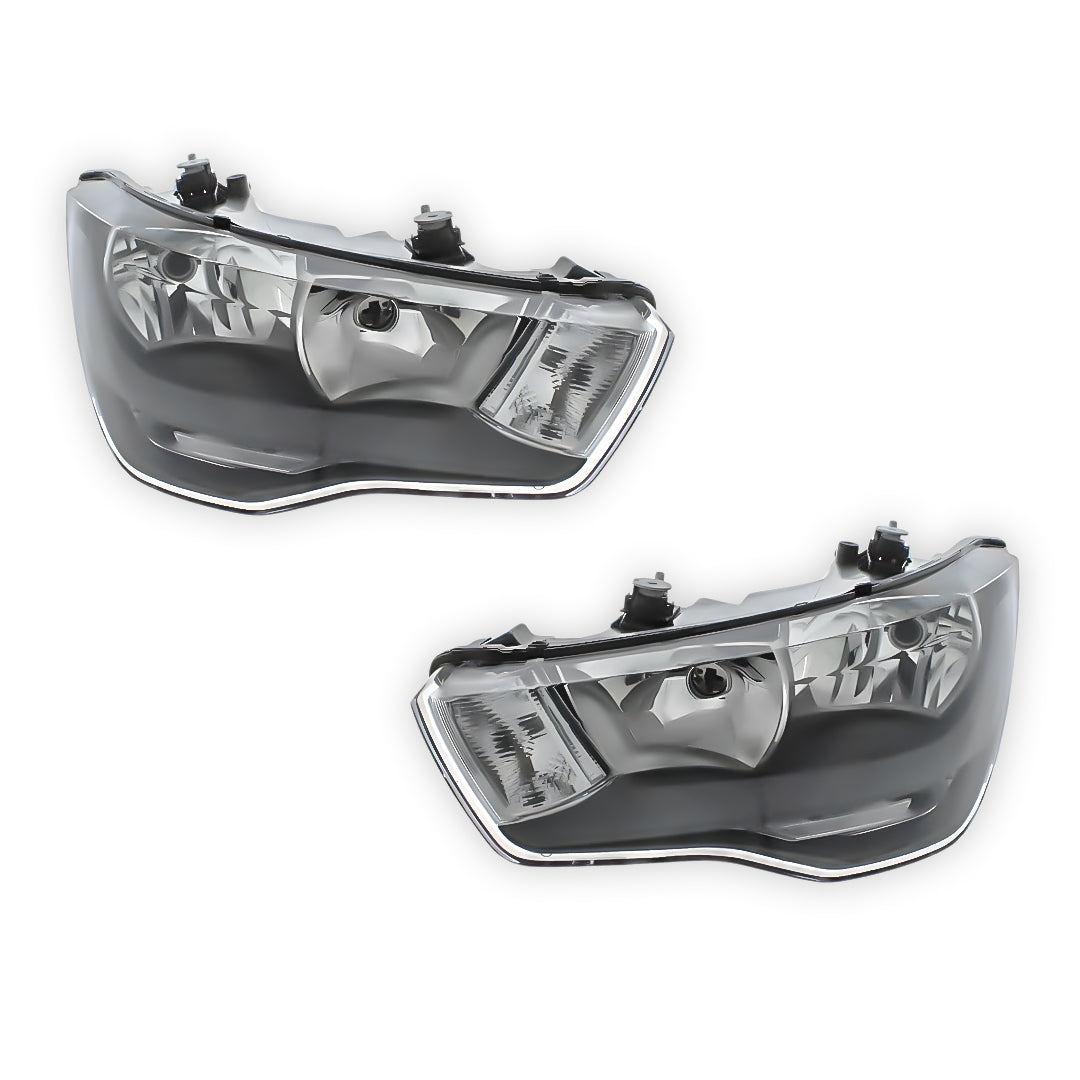 Audi A1 8X Black Headlights 2010 - 2015 OEM-Style Aftermarket Left & Right