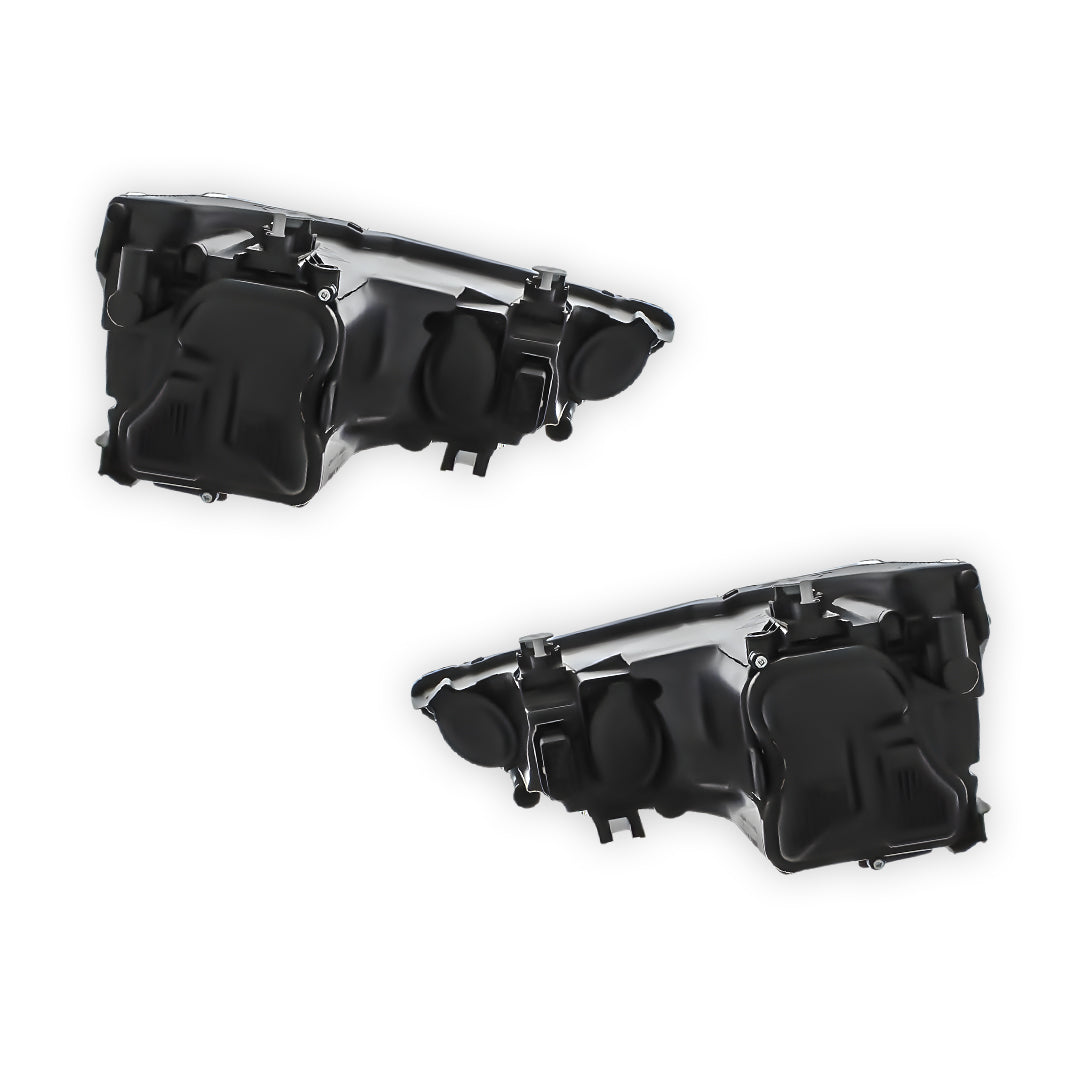 Audi A1 8X Black Headlights 2010 - 2015 OEM-Style Aftermarket Left & Right