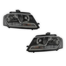 Audi A3 8P Black Headlights 2008 - 2012 OEM-Style Aftermarket Left & Right