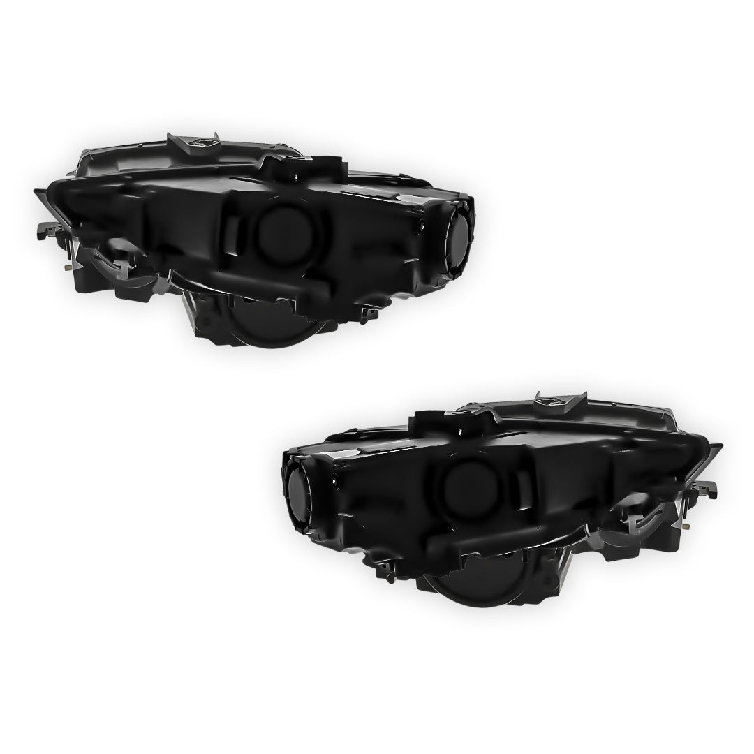 Audi A3 8V Black Headlights 2012 - 2016 OEM-Style Aftermarket Left and Right