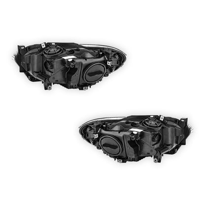 BMW 1 Series F20 / F21 Black Headlights 2011 - 2015 OEM-Style Aftermarket Left & Right