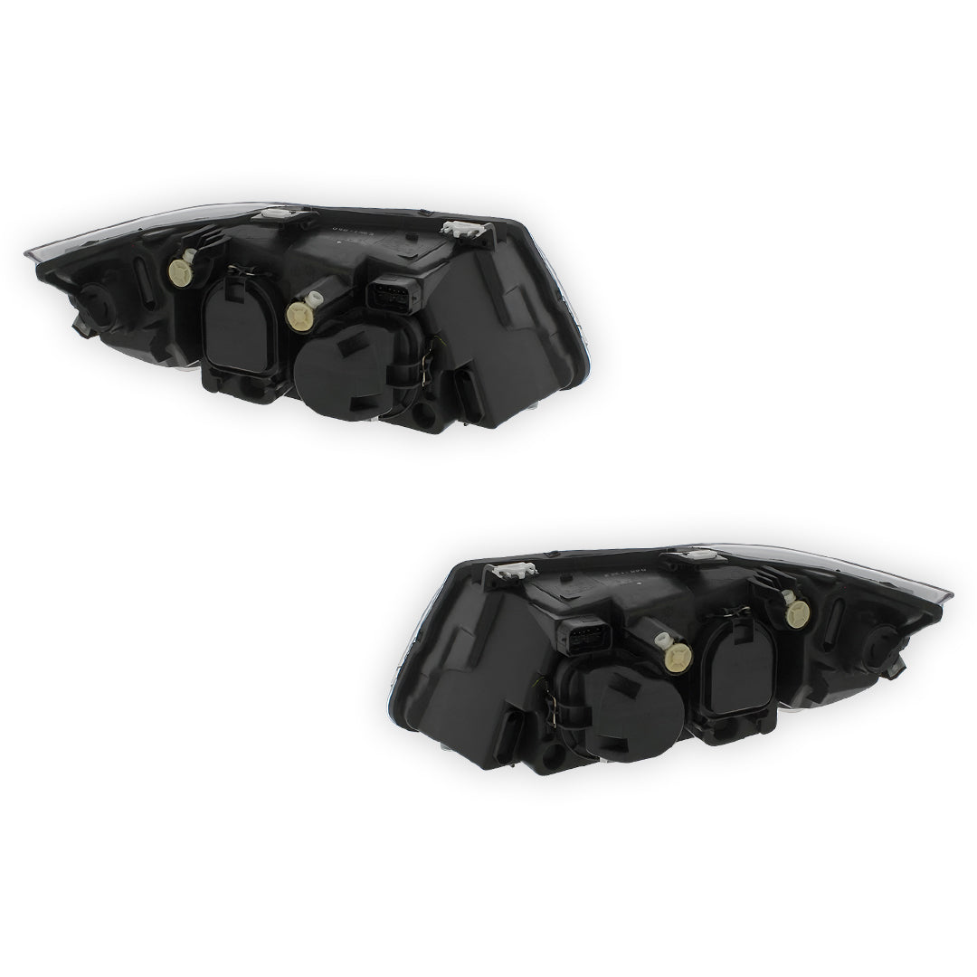 BMW 3 Series E90 / E91 Black Headlights 2005 - 2008 OEM-Style Aftermarket Left & Right