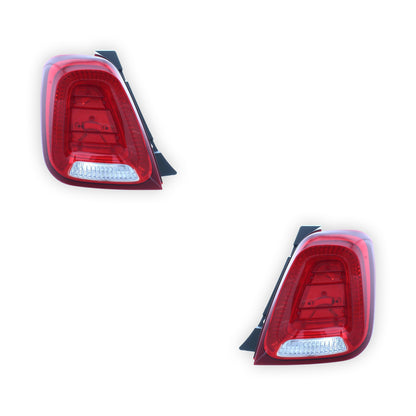 Fiat 500 Tail Lights 2015 - 2025 OEM-Style Aftermarket Left & Right