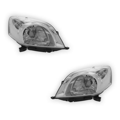 Fiat Qubo Chrome Headlights 2008 - 2017 OEM-Style Aftermarket Left & Right