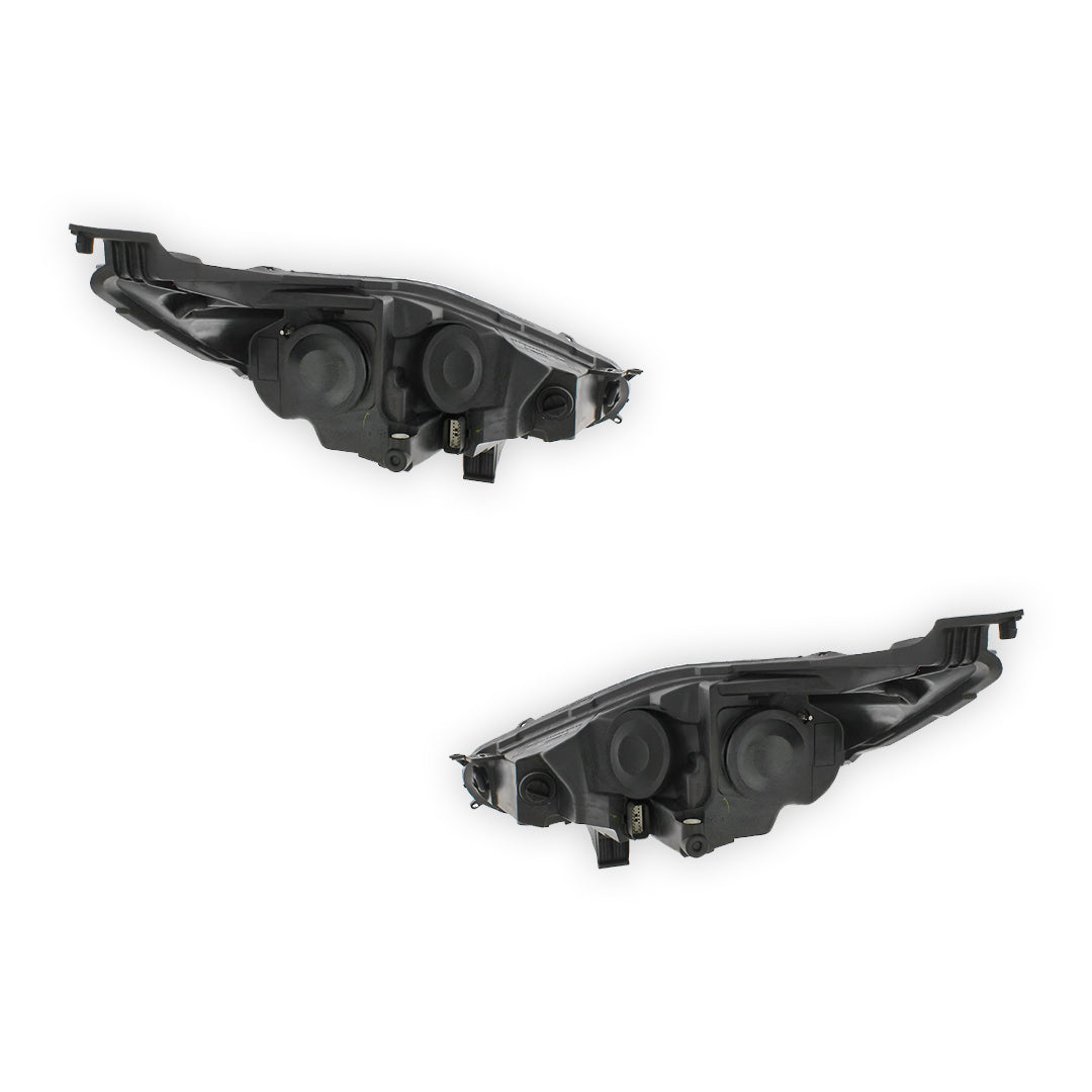 Ford Fiesta MK7 Black Headlights 2012 - 2018 OEM-Style Aftermarket Left & Right