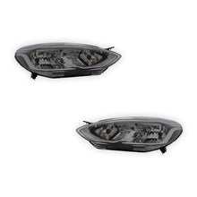 Ford Fiesta MK8 Black Headlights 2017 - 2019 OEM-Style Aftermarket Left & Right