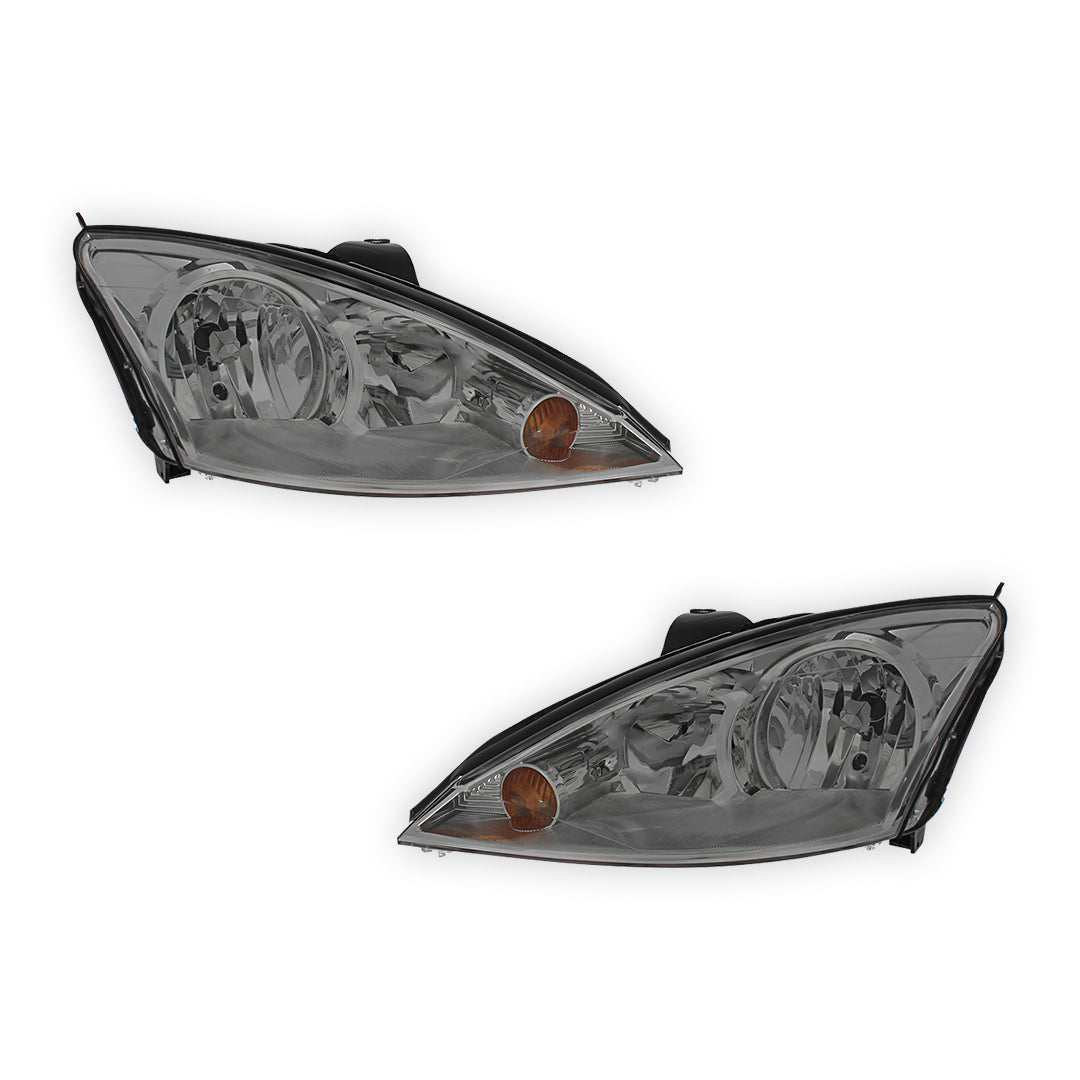 Ford Focus MK1 Chrome Headlights 2001 - 2005 OEM-Style Aftermarket Left & Right