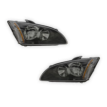 Ford Focus MK2 Black Headlights 2005 - 2008 OEM-Style Aftermarket Left & Right