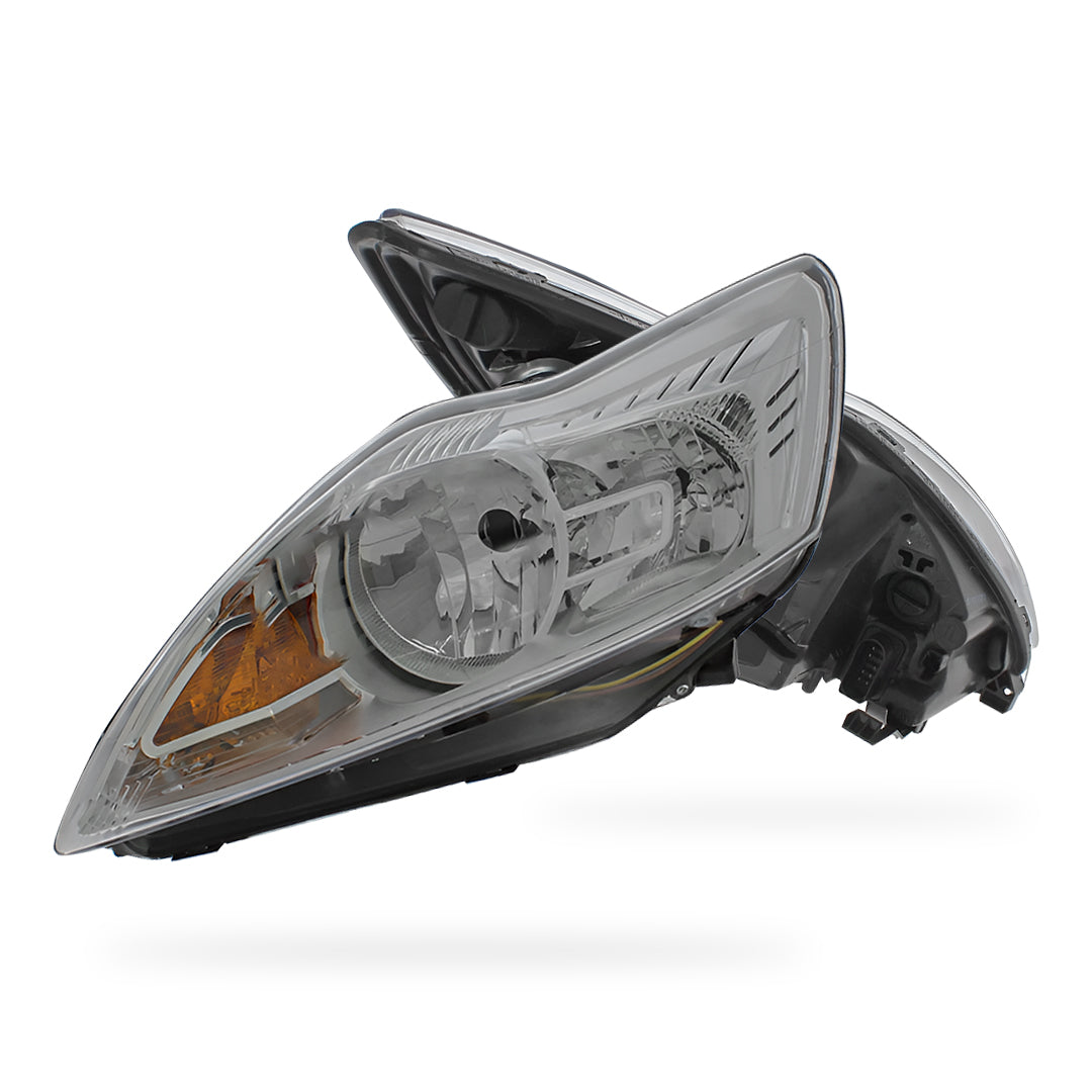 Ford Focus MK2 Chrome Headlights 2008 - 2011 OEM-Style Aftermarket Left & Right