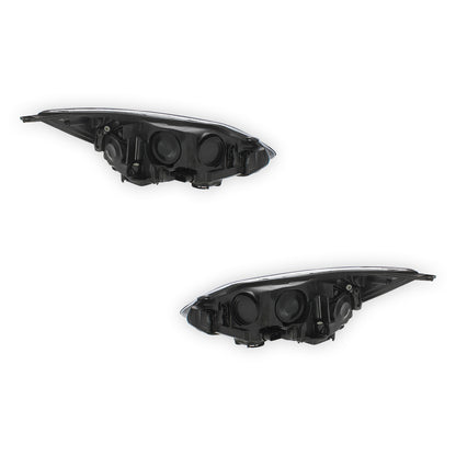 Ford Focus MK3 Black Headlights 2011 - 2015 OEM-Style Aftermarket Left & Right
