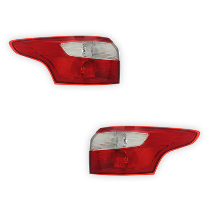 Ford Focus Mk2 Hatchback Rear LED Tail Lights 2008 - 2012 OEM-Style Aftermarket Left & Right