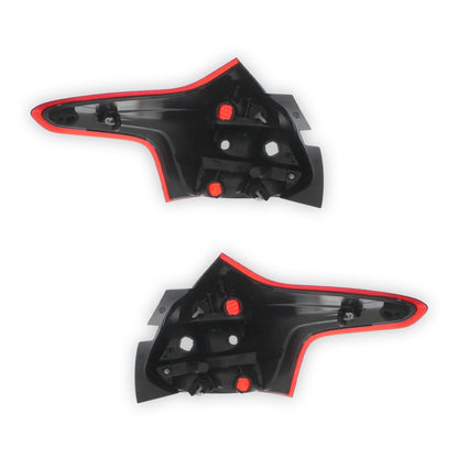 Ford Focus Mk3 Hatchback Rear Halogen Tail Lights 2011 - 2015 OEM-Style Aftermarket Left & Right
