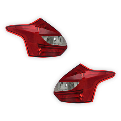 Ford Focus Mk3 Hatchback Rear LED Tail Lights 2011 - 2015 OEM-Style Aftermarket Left & Right