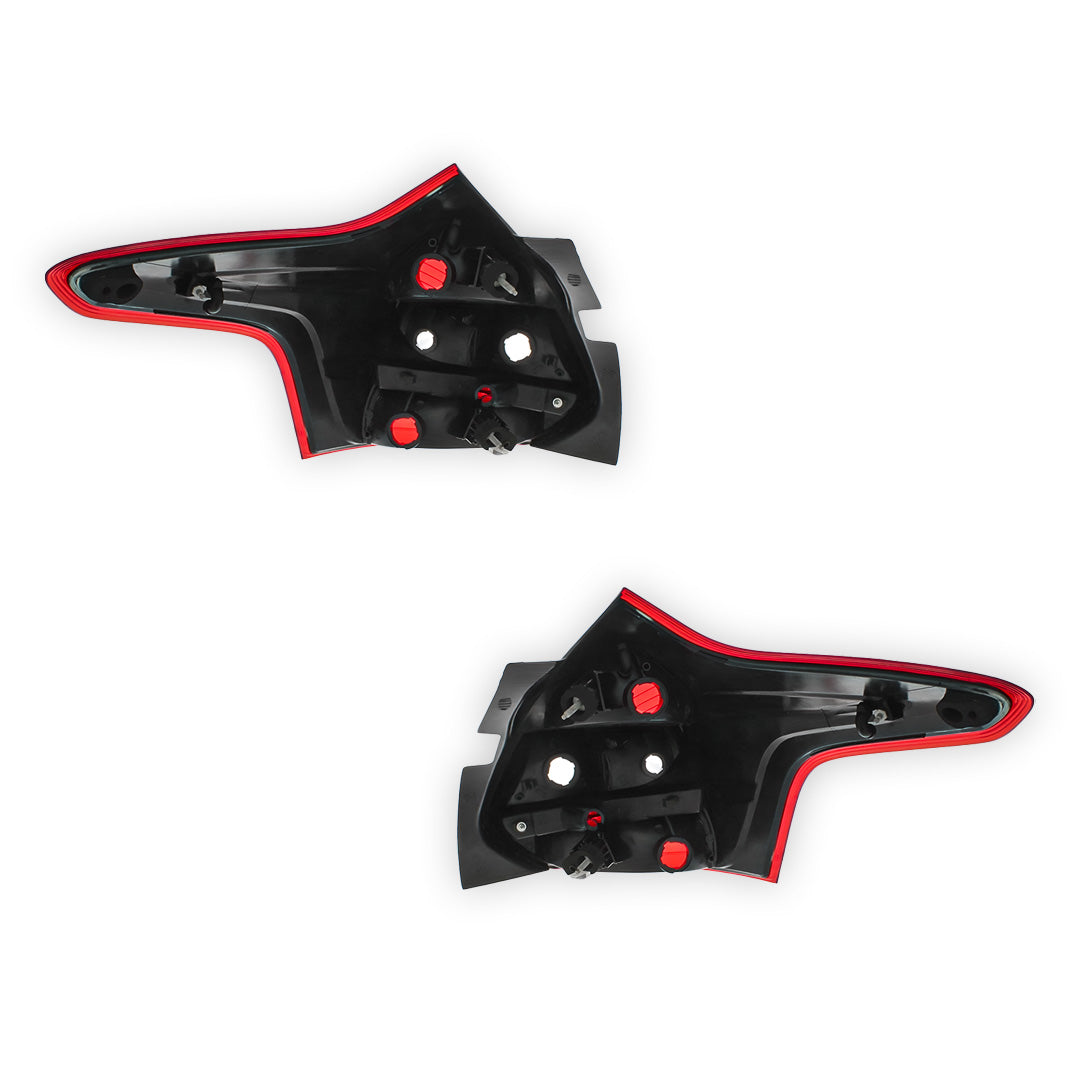 Ford Focus Mk3 Hatchback Rear LED Tail Lights 2011 - 2015 OEM-Style Aftermarket Left & Right