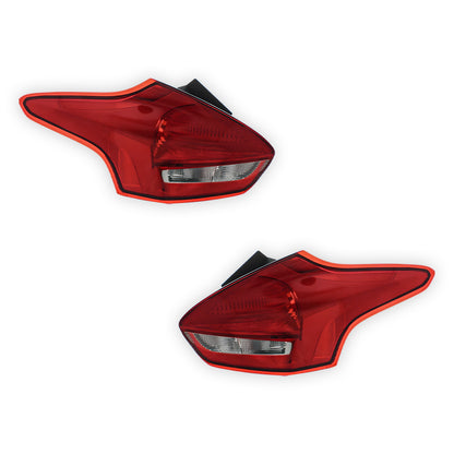 Ford Focus Mk3 Hatchback Rear LED Tail Lights 2014 - 2018 OEM-Style Aftermarket Left & Right