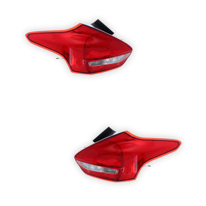 Ford Focus Mk3 Hatchback LED Tail Lights 2014 - 2018 OEM-Style Aftermarket Left & Right