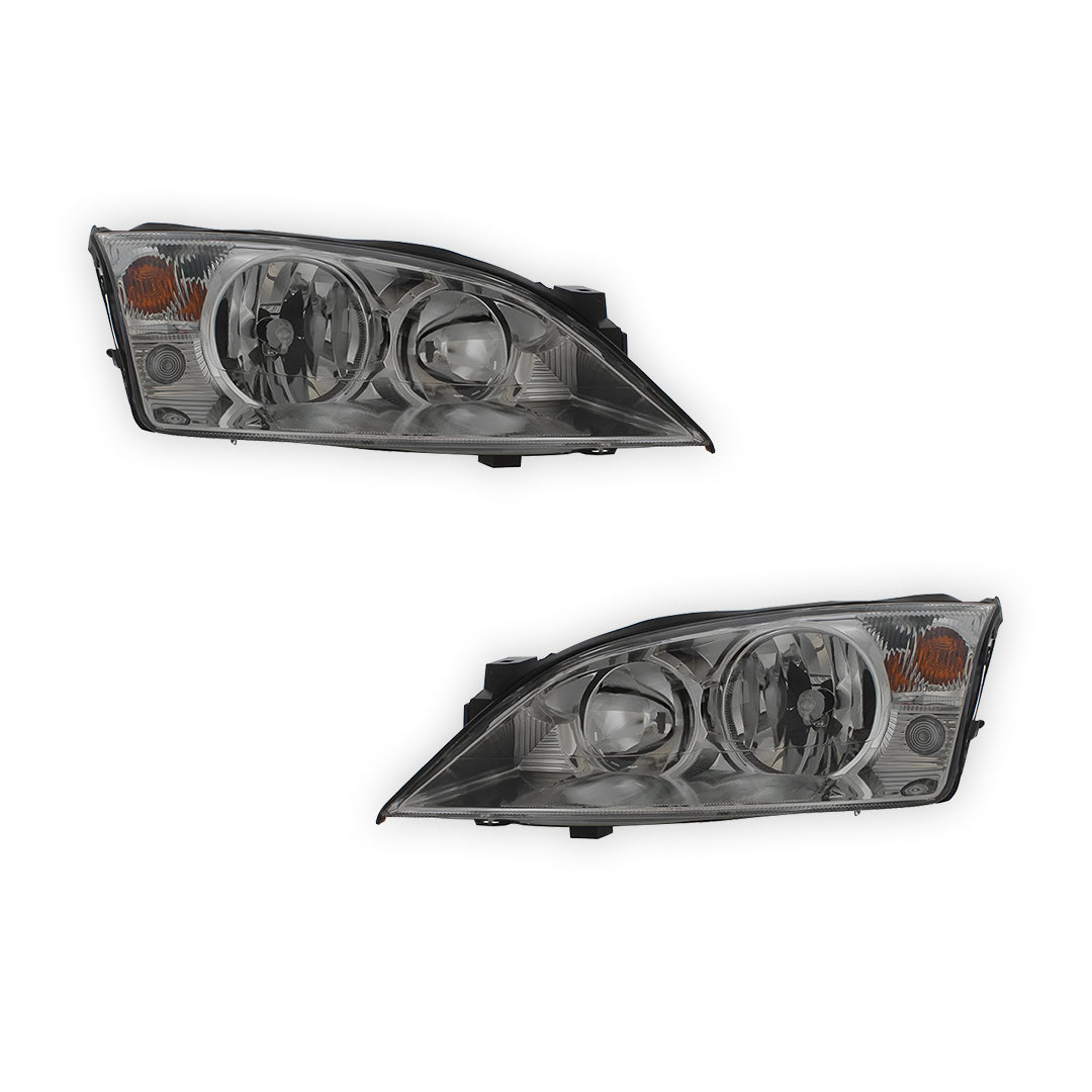 Ford Mondeo MK3 Chrome Headlights 2000 - 2007 OEM-Style Aftermarket Left & Right