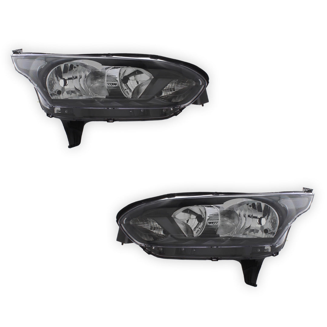 Ford Transit Connect Black Headlights 2010 - 2018 OEM-Style Aftermarket Left & Right