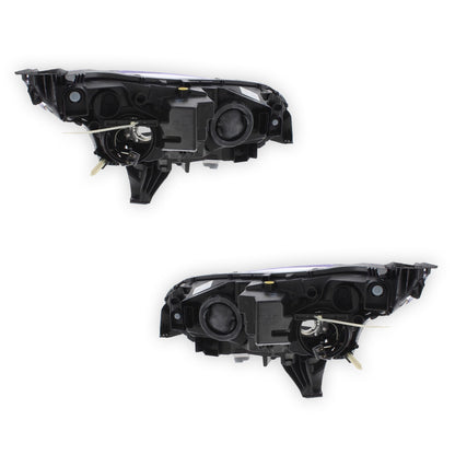 Ford Transit Connect Black Headlights 2010 - 2018 OEM-Style Aftermarket Left & Right