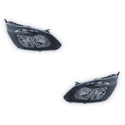 Ford Transit Custom Black Headlights 2012 - 2018 OEM-Style Aftermarket Left & Right