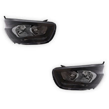 Ford Transit Custom Black Headlights 2018 - 2023 OEM-Style Aftermarket Left & Right