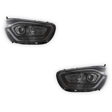 Ford Transit Custom Black Headlights 2018 - 2024 OEM-Style Aftermarket Left & Right