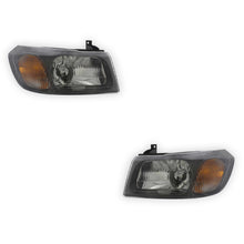 Ford Transit MK6 Black Headlights 2000 - 2006 OEM-Style Aftermarket Left & Right