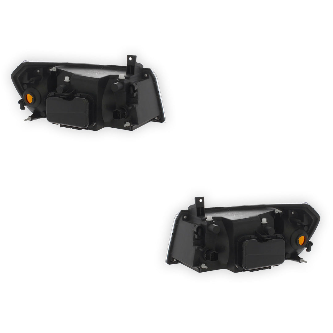 Ford Transit MK6 Black Headlights 2000 - 2006 OEM-Style Aftermarket Left & Right