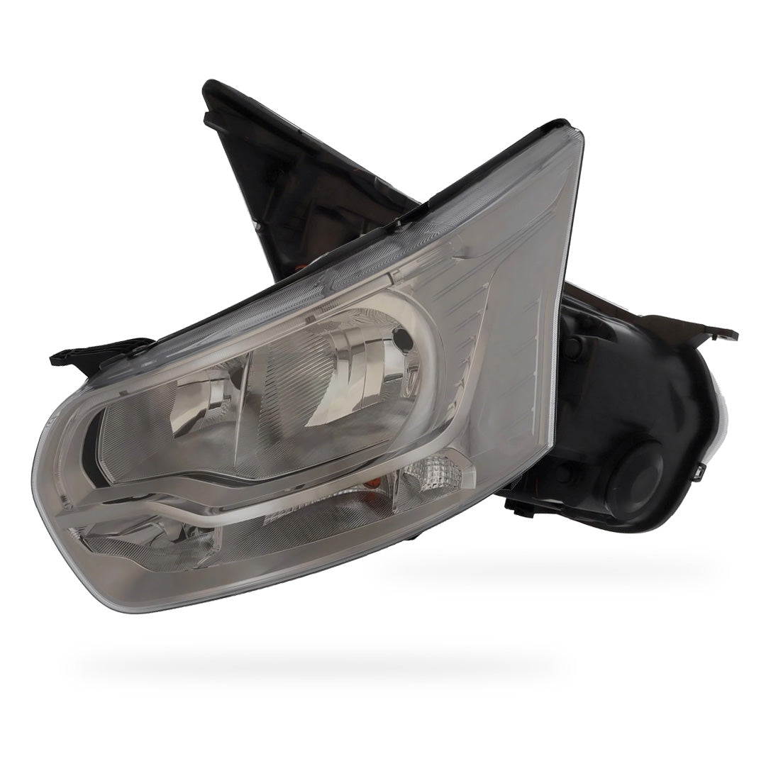 Ford Transit MK8 Chrome Headlights 2014 - 2025 OEM-Style Aftermarket Left & Right