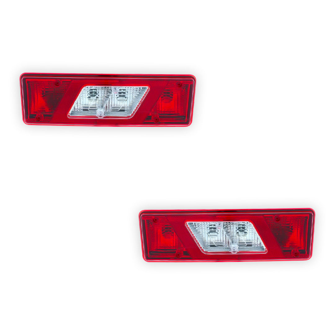Ford Transit Mk8 Chassis Cab Rear Halogen Tail Lights 2014 - 2025 OEM-Style Aftermarket Left & Right
