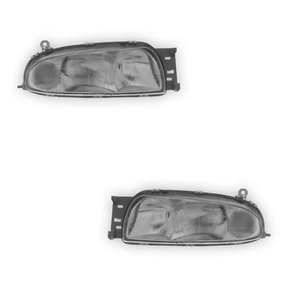 Ford Courier PD / PE Black Headlights 1996 - 2000 OEM-Style Aftermarket Left & Right
