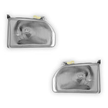 Ford Escort MK4 Black Headlights 1986 - 1990 OEM-Style Aftermarket Left & Right