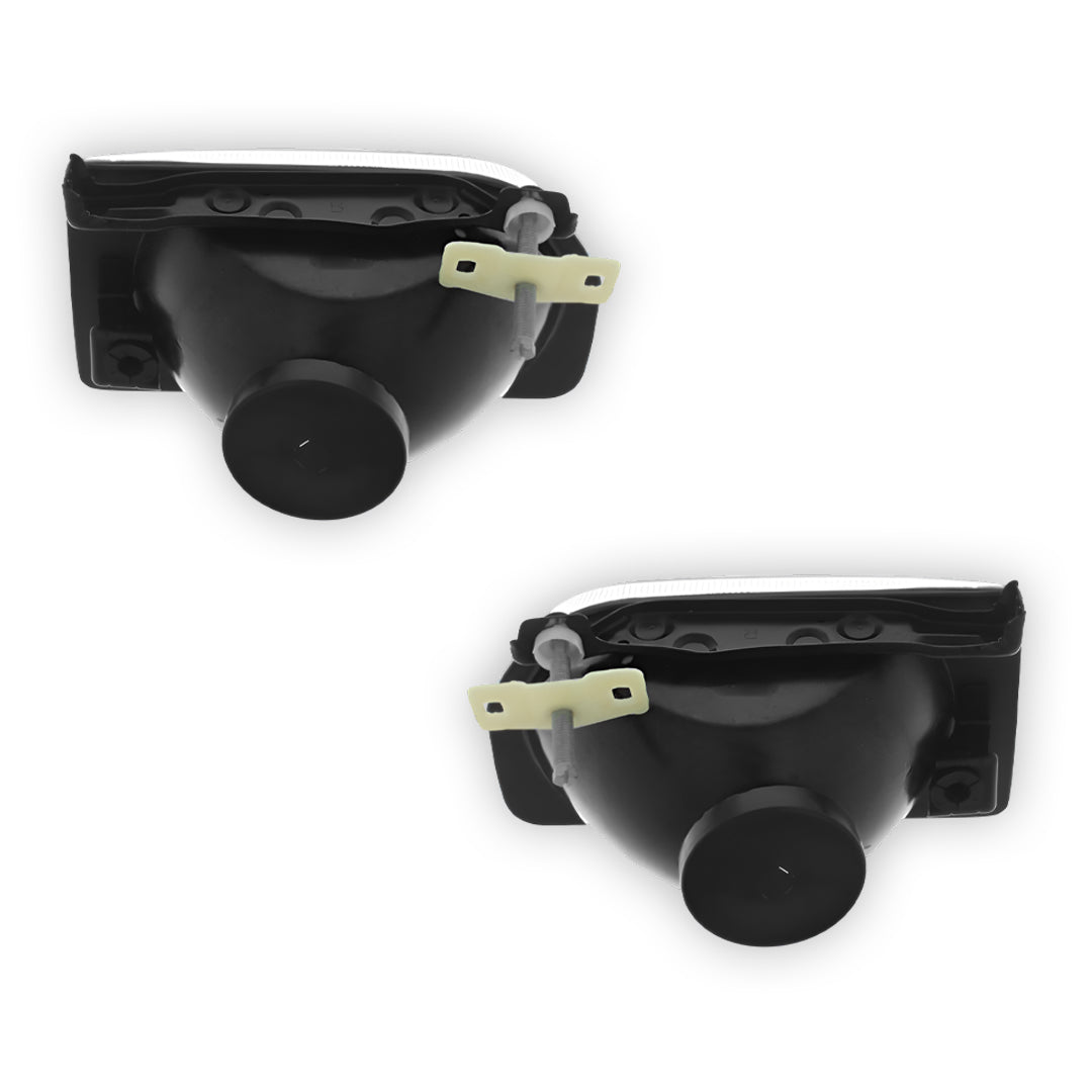 Ford Escort MK4 Black Headlights 1986 - 1990 OEM-Style Aftermarket Left & Right