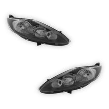 Ford Fiesta MK7 B299 Black Headlights 2008 - 2012 OEM-Style Aftermarket Left & Right