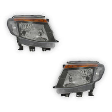 Ford Ranger P375 Black Projector Headlights 2011 - 2016 OEM-Style Aftermarket Left & Right