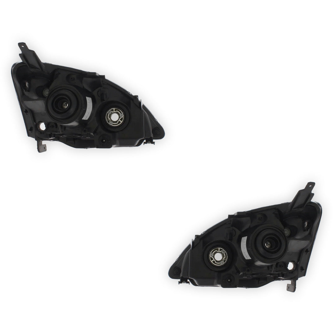 Honda Civic MK7 Type R Black Headlights 2003 - 2006 OEM-Style Aftermarket Left & Right