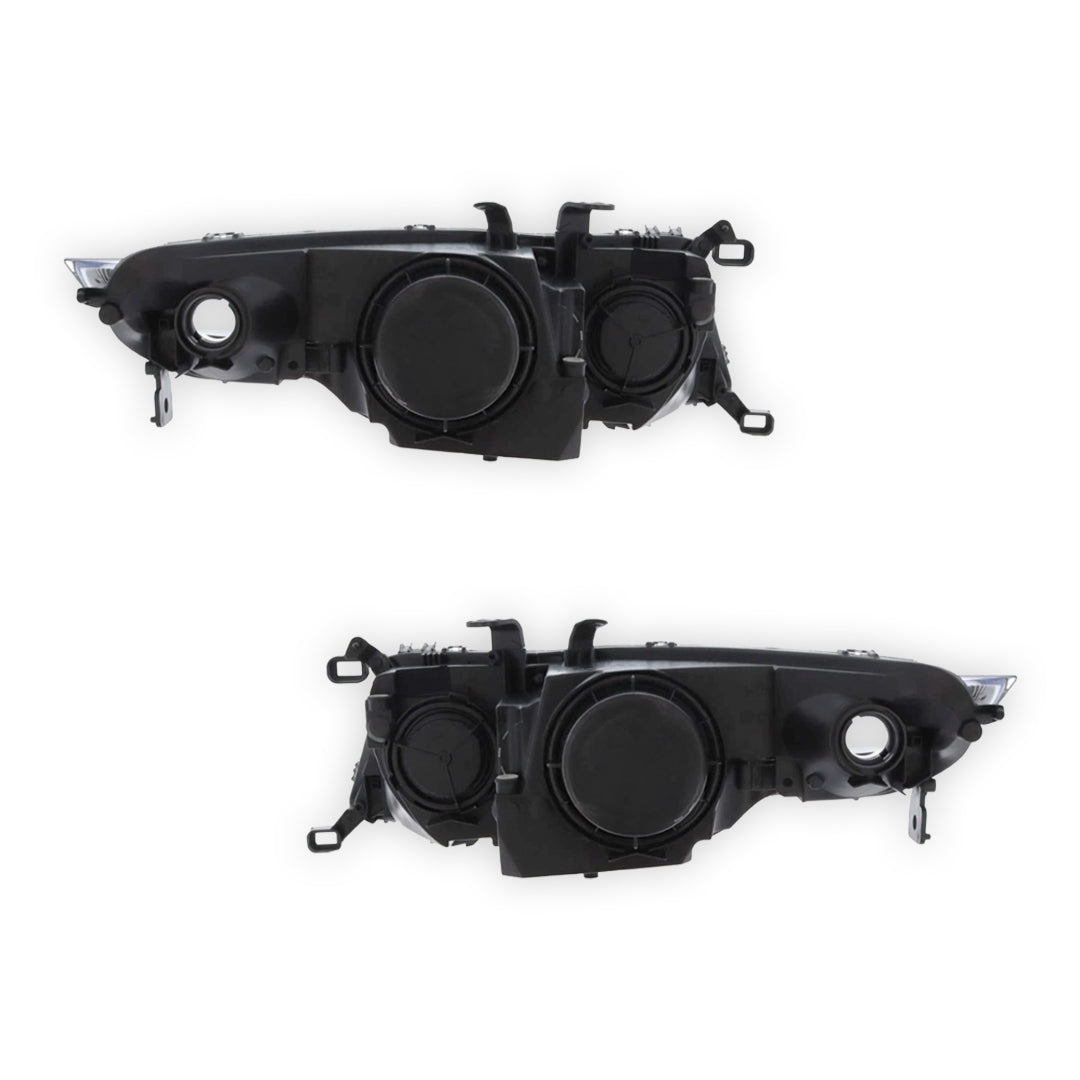 Honda Civic MK8 Black Headlights 2006 - 2012 OEM-Style Aftermarket Left & Right