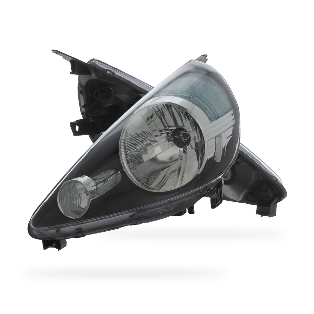 Honda Jazz MK2 GD Black Headlights 2004 - 2009 OEM-Style Aftermarket Left & Right