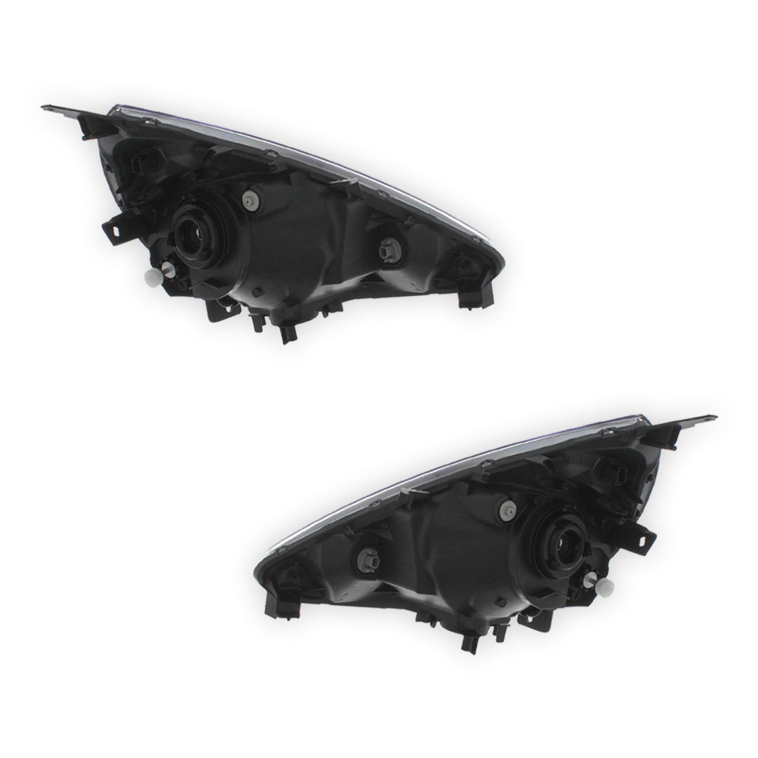 Honda Jazz MK2 GD Black Headlights 2004 - 2009 OEM-Style Aftermarket Left & Right