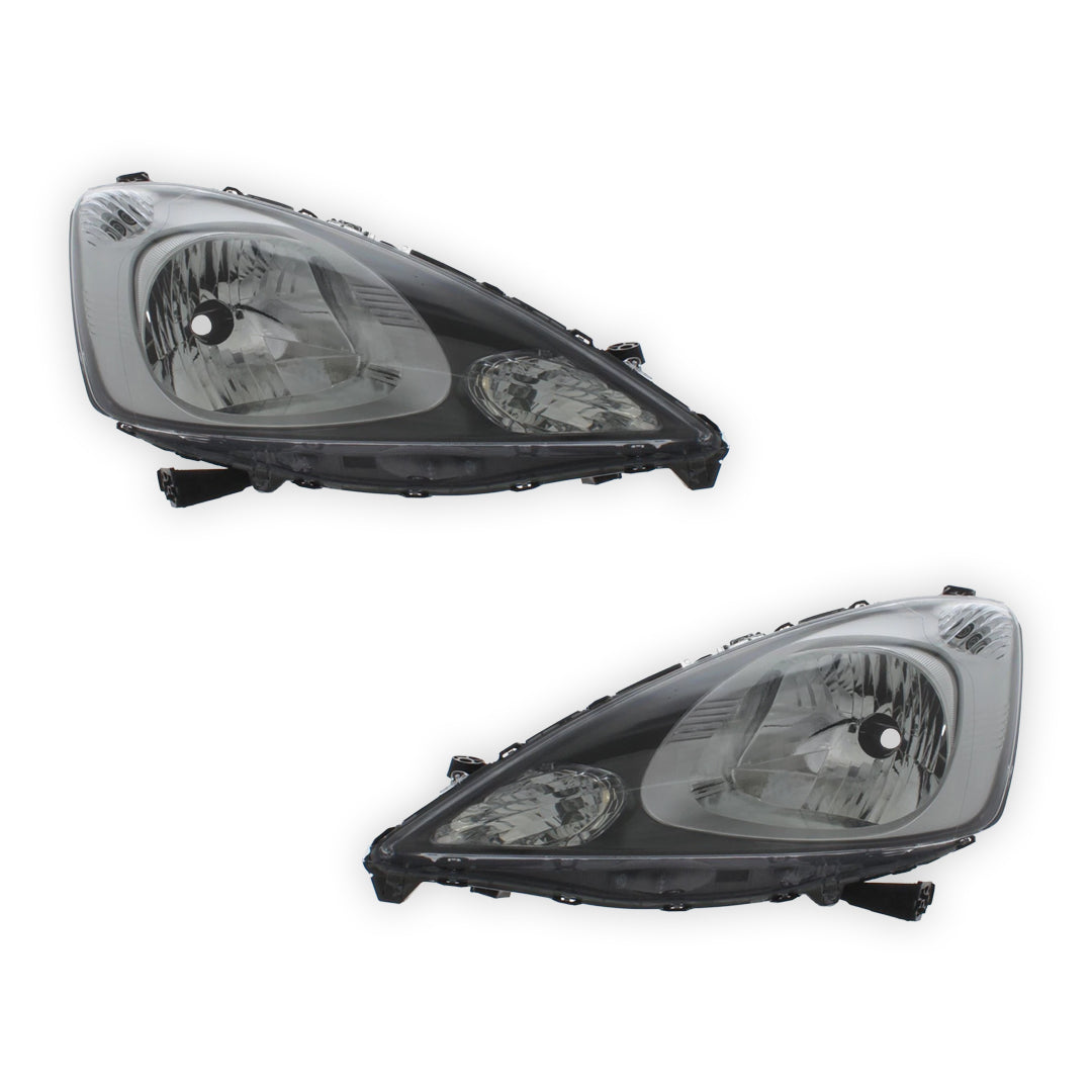 Honda Jazz MK3 GE Chrome Headlights 2008 - 2011 OEM-Style Aftermarket Left & Right