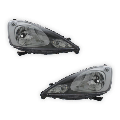 Honda Jazz MK3 GE Chrome Headlights 2008 - 2011 OEM-Style Aftermarket Left & Right