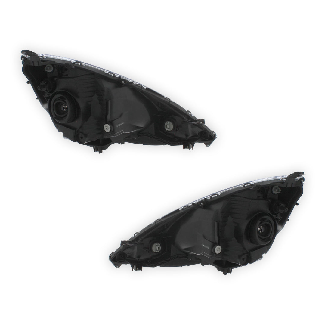 Honda Jazz MK3 GE Chrome Headlights 2008 - 2011 OEM-Style Aftermarket Left & Right