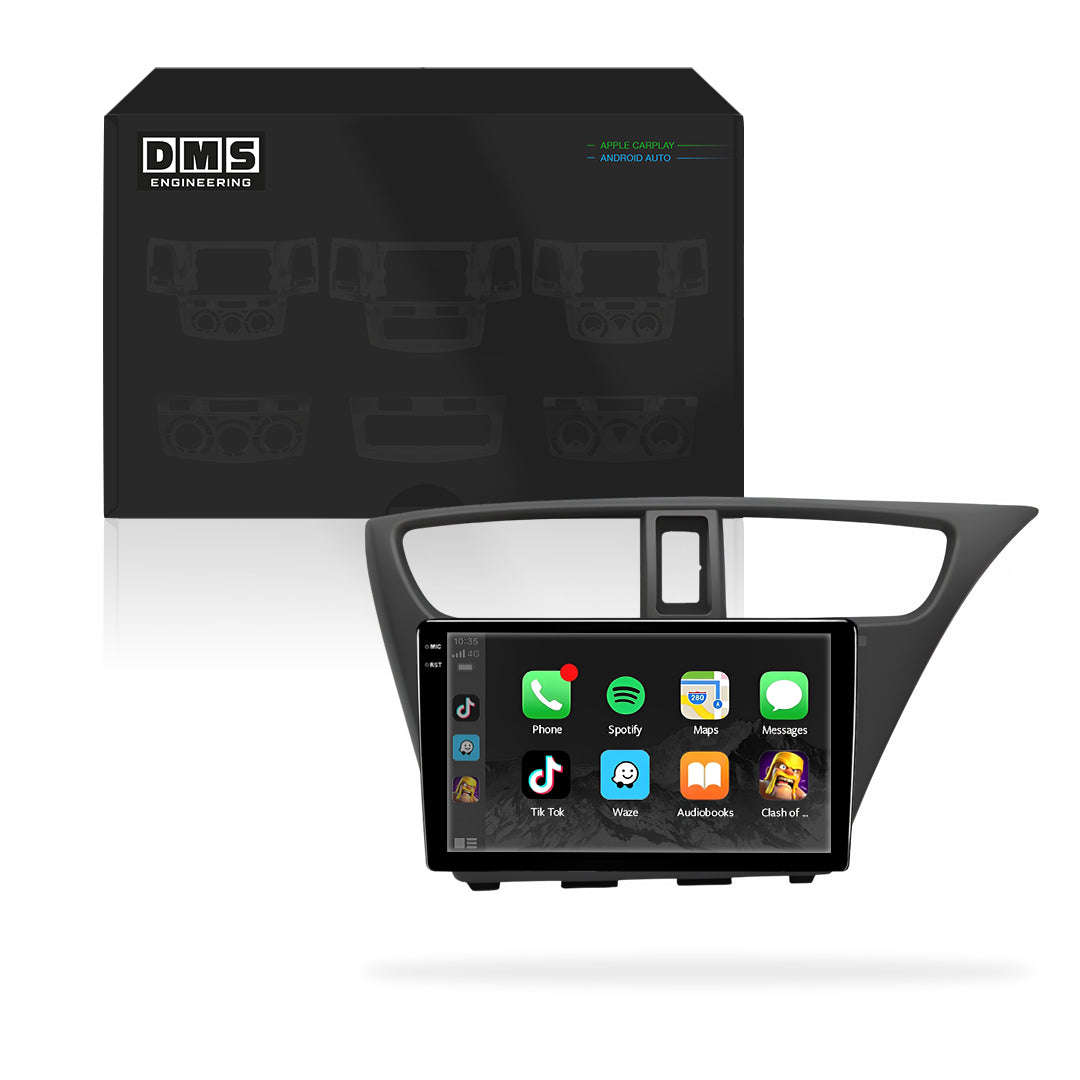 Honda Civic FB / FK Hatchback (2012 - 2015) 9" Wireless Android 13 Head Unit for Apple CarPlay / Android Auto
