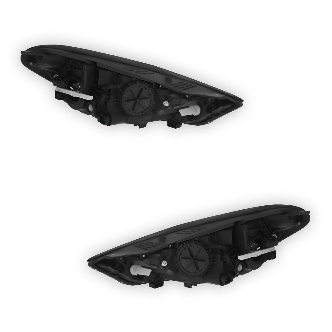 Hyundai Tucson Black Headlights 2015 - 2018 OEM-Style Aftermarket Left & Right