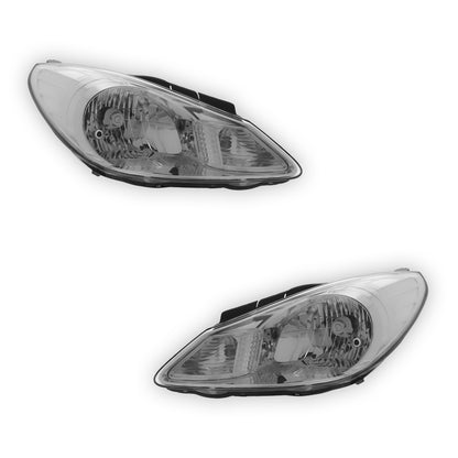 Hyundai i10 Chrome Headlights 2008 - 2011 OEM-Style Aftermarket Left & Right