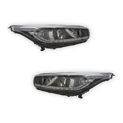 Kia Ceed JD Black Headlights 2012 OEM-Style Aftermarket Left & Right
