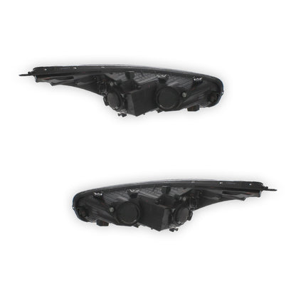 Kia Ceed JD Black Headlights 2012 OEM-Style Aftermarket Left & Right