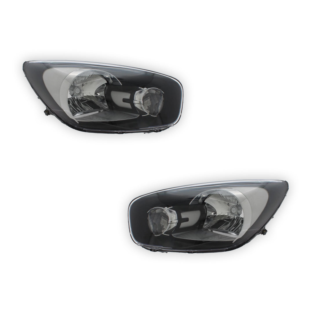 Kia Picanto TA Black Headlights 2011 - 2018 OEM-Style Aftermarket Left & Right
